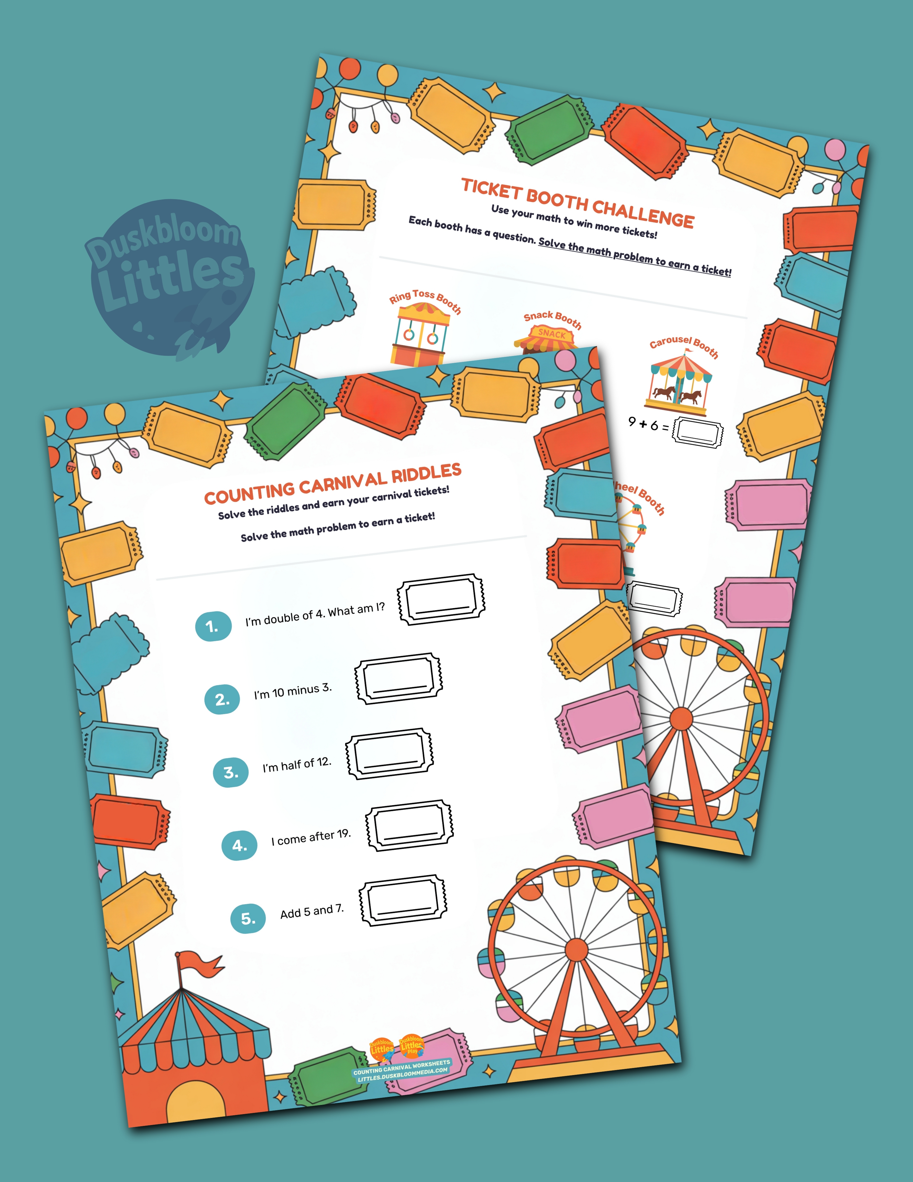 Counting Carnival Worksheets